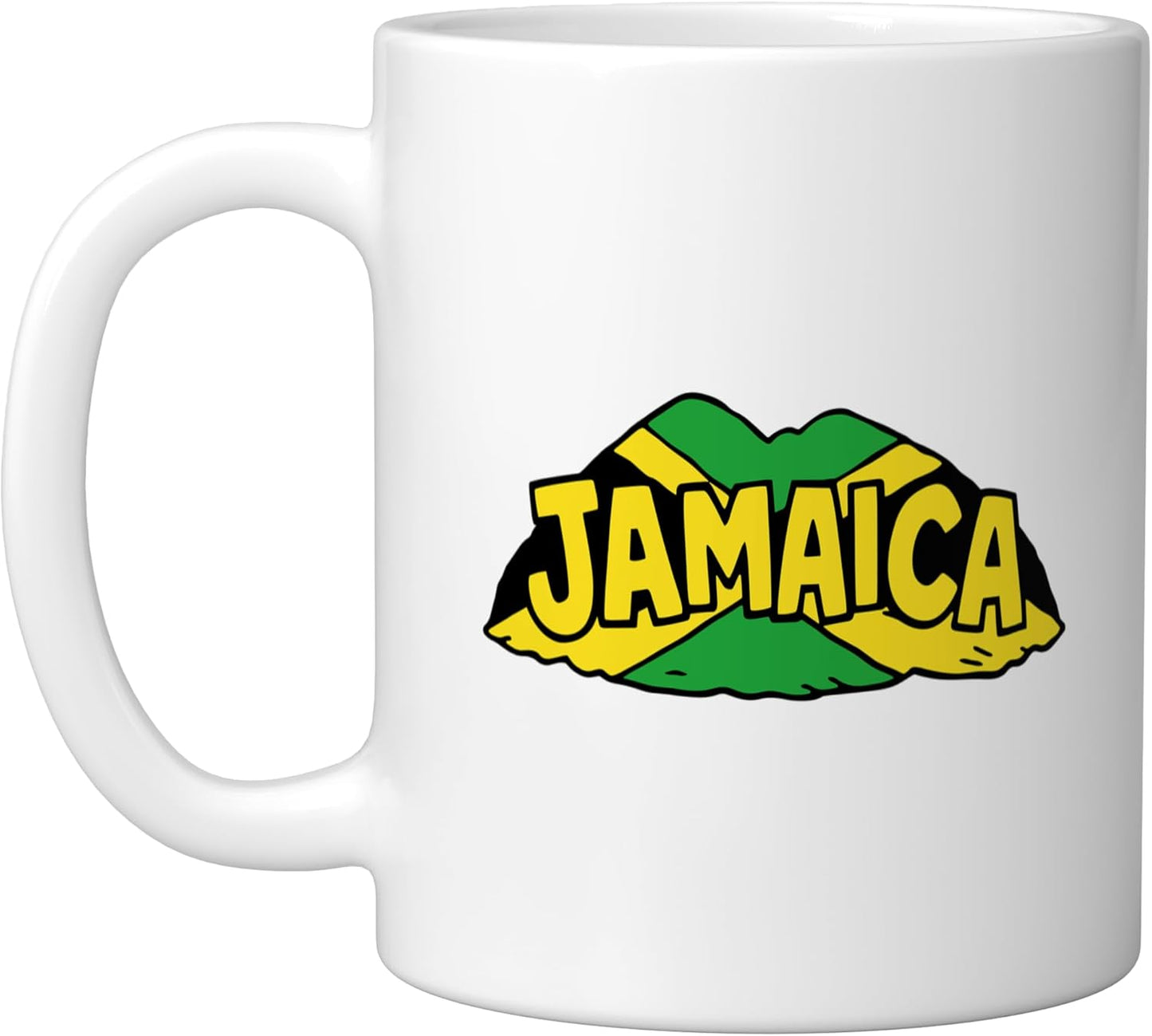 Taza cerámica minimalista de Jamaica para viaje y recuerdo