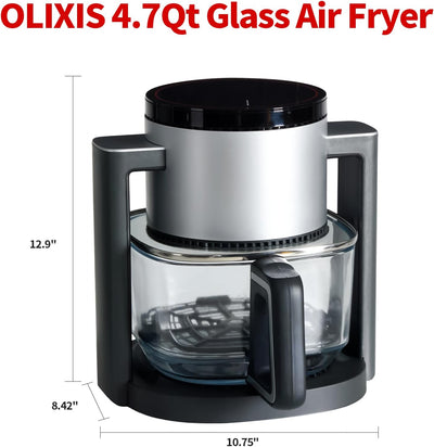 Freidora de aire de vidrio OLIXIS 4.7 cuartos de galón