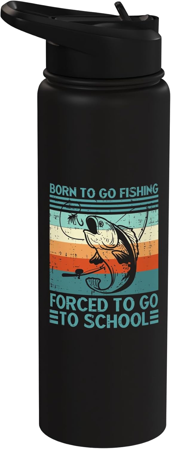 Botella de agua acero inoxidable aislada para niños y adultos Born To Go