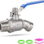 Babero manguera acero inox 304 grifo sin plomo 3/4