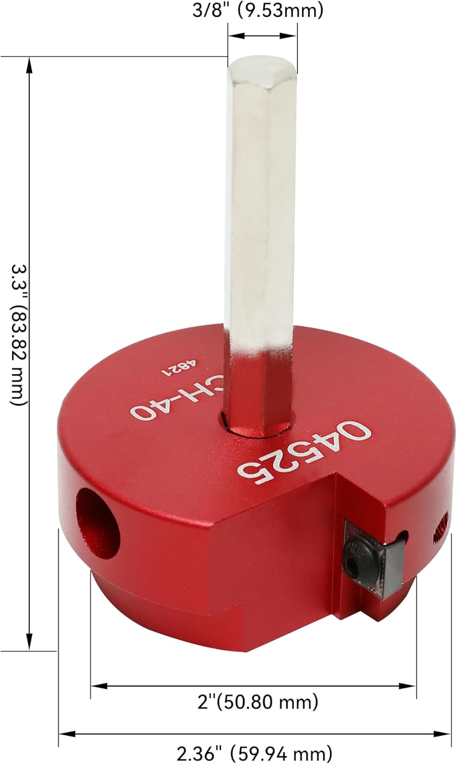 Herramienta escariador PVC 2pulg comp taladro 1/2pulg
