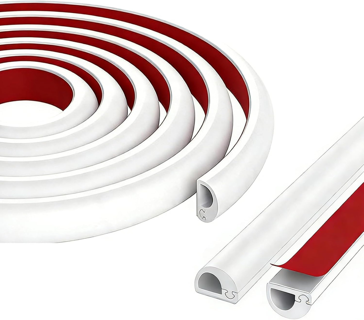 Protector cable PVC blanco 39pulg organizacion oficina