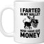Taza de cerámica divertida con mensaje humorístico blanco
