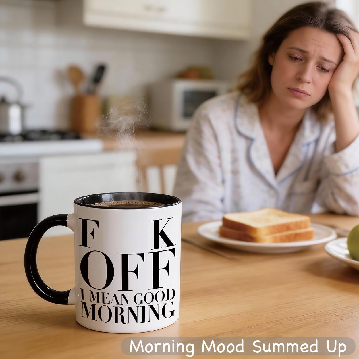 Taza café divertida 11oz doble cara apta lavavajillas