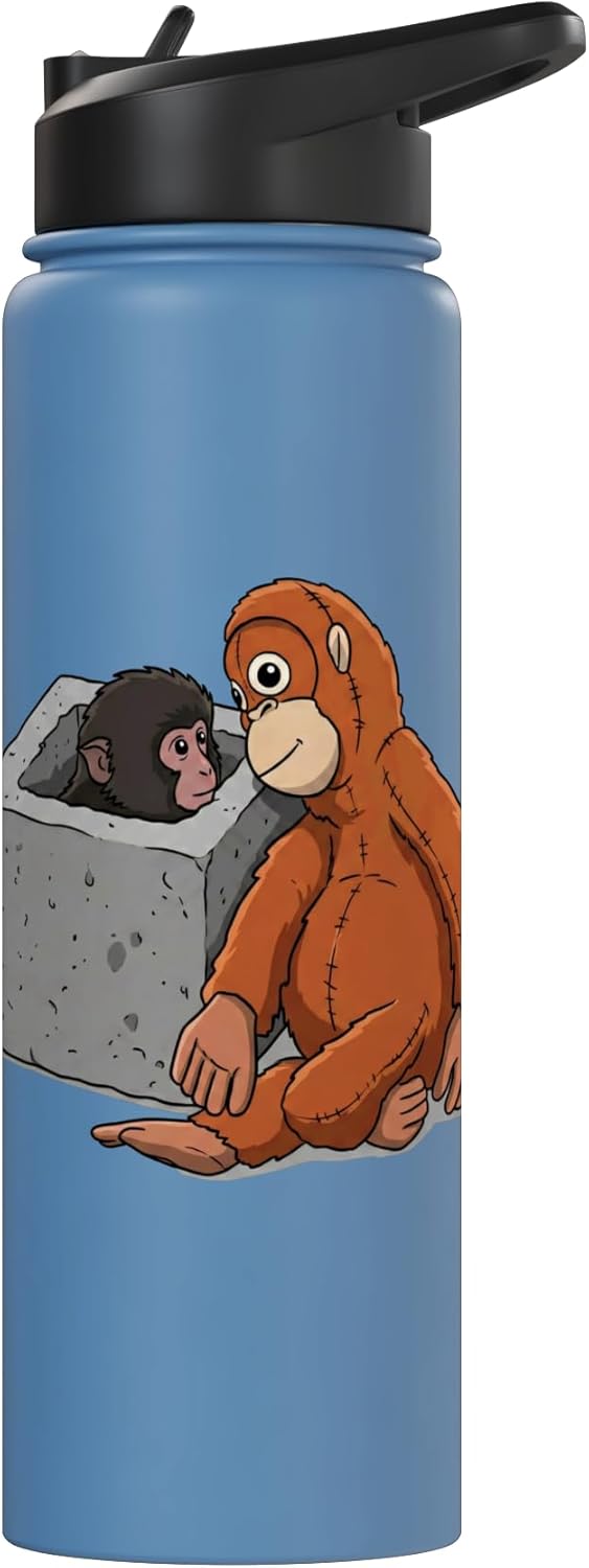 Botella de agua aislada de acero inoxidable Baby Monkey Punch