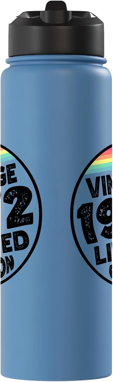 Botella agua acero inox aislada 1972