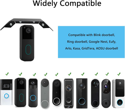 Funda timbre acero inox comp Blink gen 1 y nuevo modelo negro