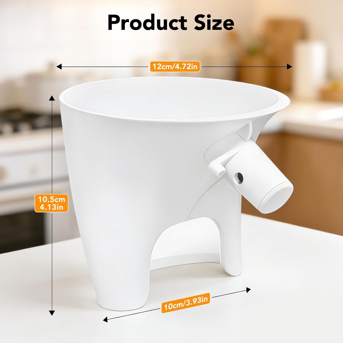 2 Pack Embudo Harina 5qt Accesorio Antisalpicaduras Batidora KSM150