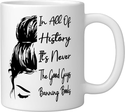 Taza Cerámica Blanca Libros Prohibidos