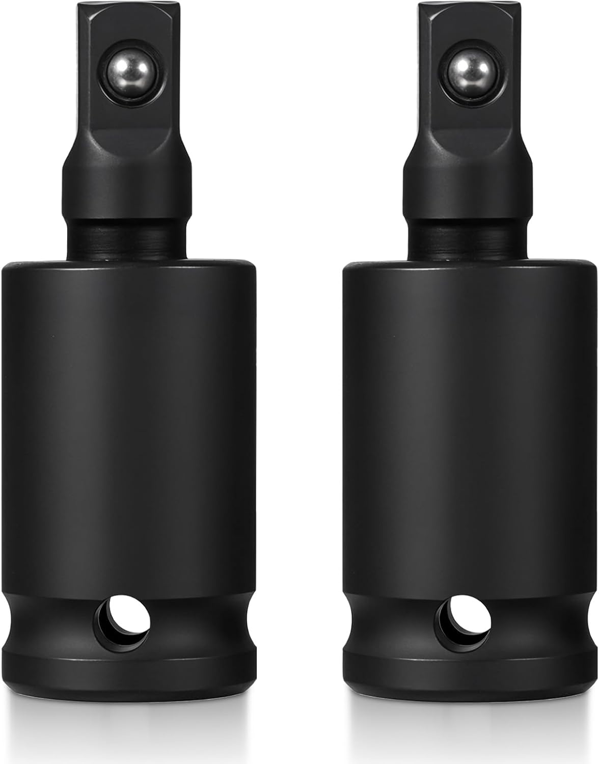Adaptador enchufe giratorio universal 2 pzas acero CR-V negro