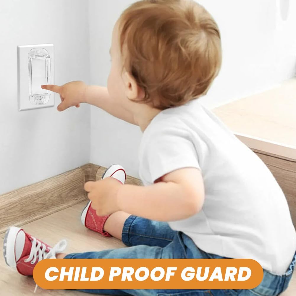 Cubierta interruptor pared transparente set 4/8 para basculante