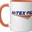 Taza de café Landman con licencia oficial MTEX naranja/blanco