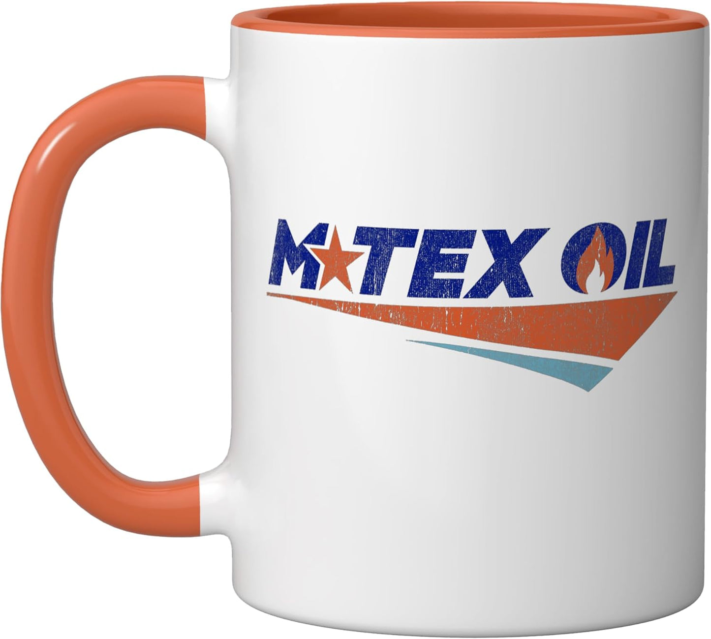 Taza de café Landman con licencia oficial MTEX naranja/blanco
