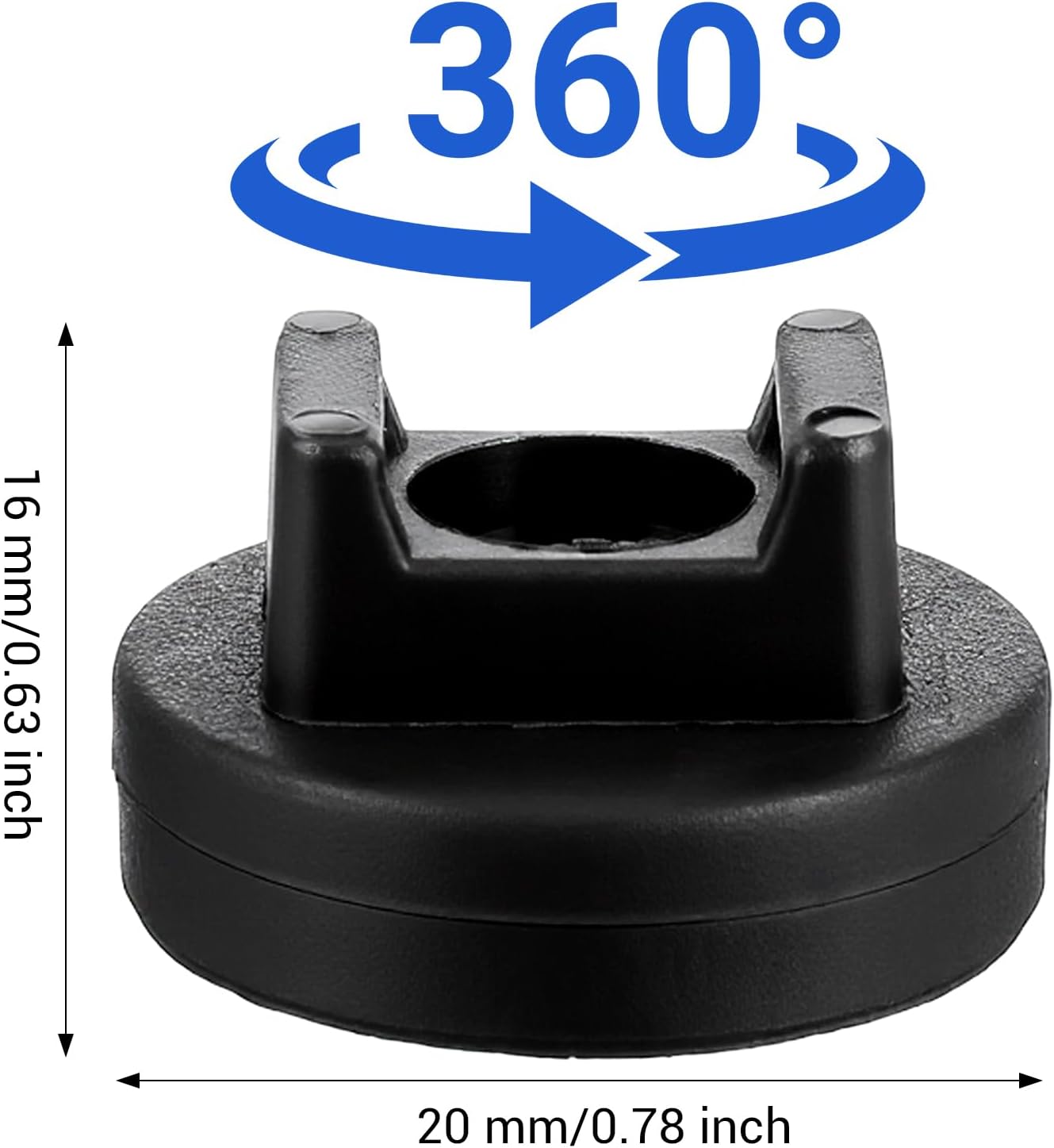 Soportes magnéticos nylon para cables 0.78pulg