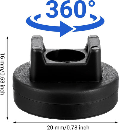 Soportes magnéticos nylon para cables 0.78pulg