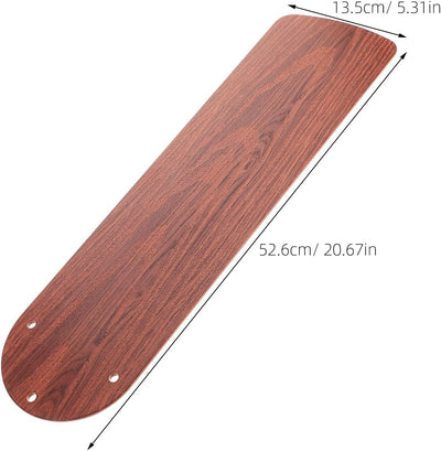 Hoja ventilador techo 21pulg plástico textura madera