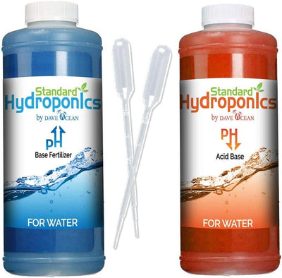 Kit ajustador pH botella 10oz para hidropónico fibra de coco
