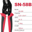 Herramienta de crimpado con ratchet SN-58B para conectores micro