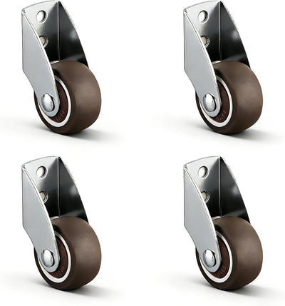Set 4 Ruedas Puerta 2pulg Silenciosas Anti-hundimiento 55lb