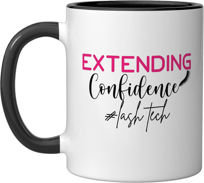 Taza Cerámica para Lashes Negra/Blanca