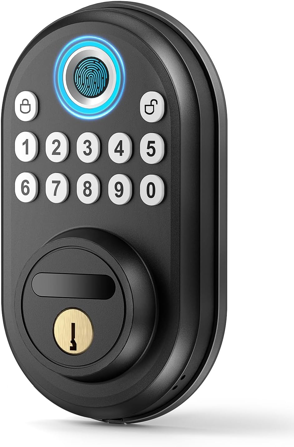 Cerradura digital de huellas con teclado puerta delantera