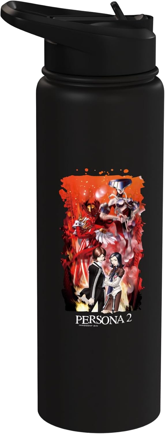 Botella de agua aislada de acero inoxidable ATLUS Persona 2 Duality