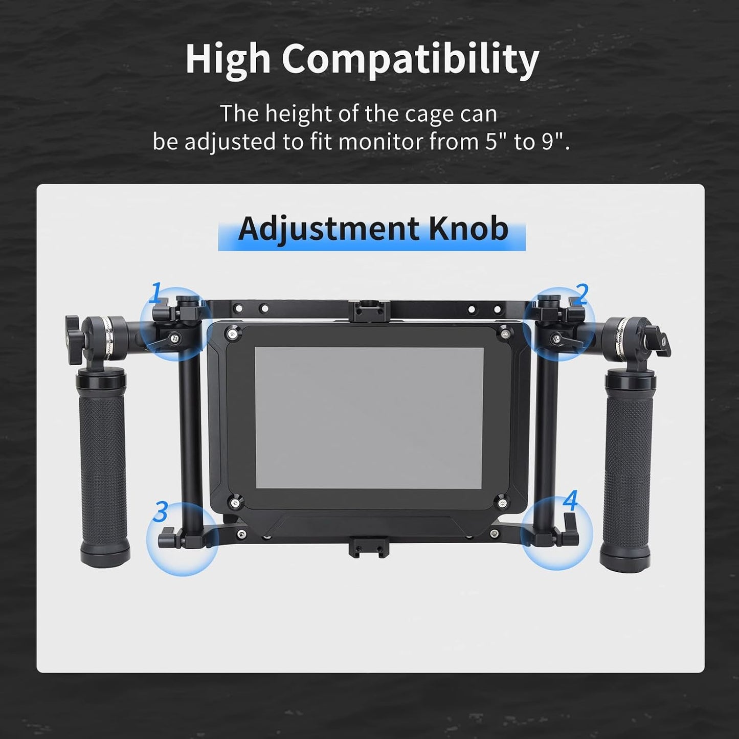 Jaula universal para monitor LCD 9pulg