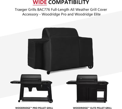 Cubierta parrilla Traeger Woodridge Pro Elite BAC776 color negro