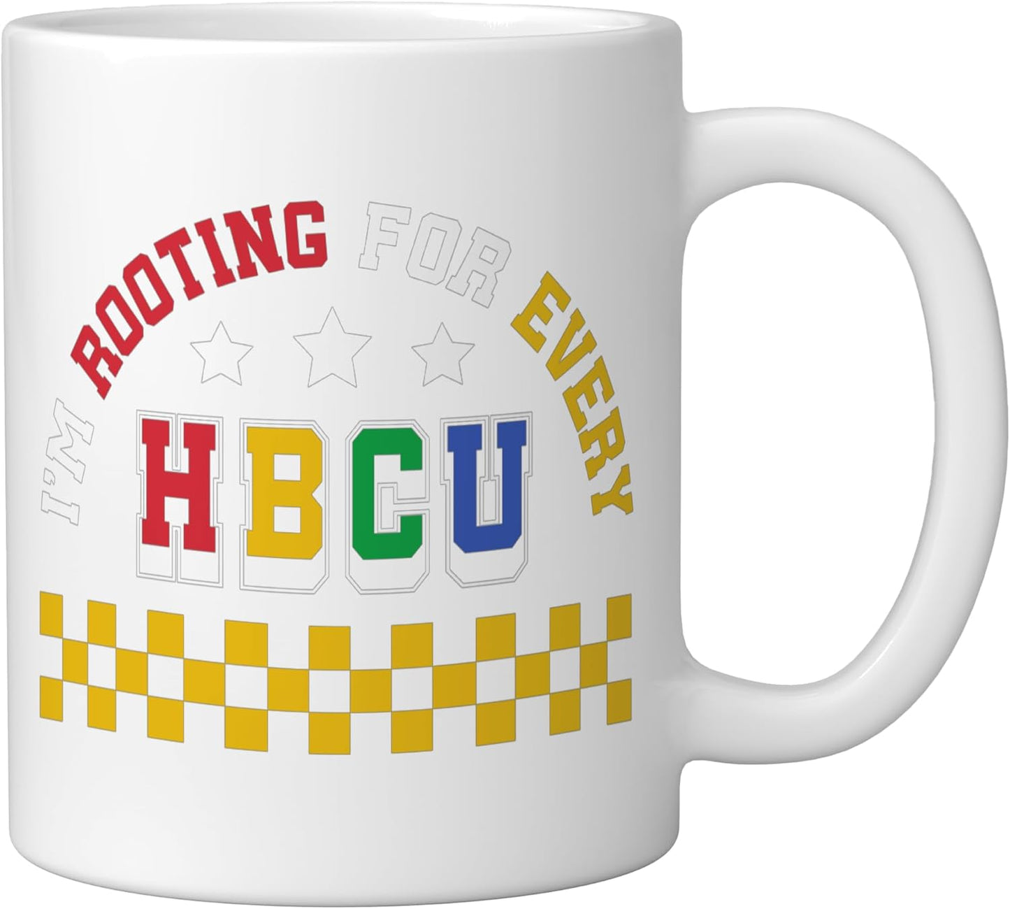 Taza cerámica para HBCU blanca