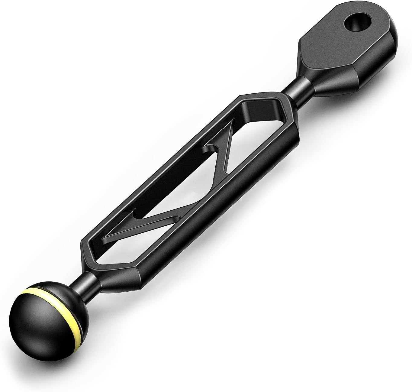 Brazo bola YS 6pulg adaptador aluminio enchufe 1pulg