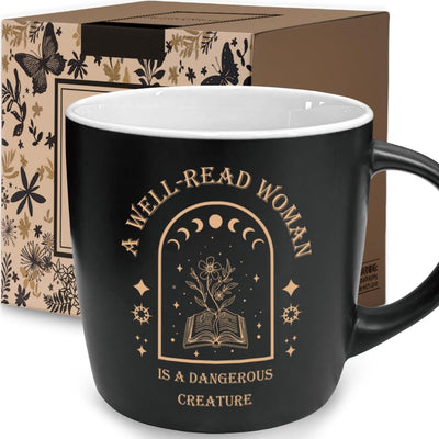 Taza de café A Well-Read Woman Is a Dangerous Creature regalos para mujeres