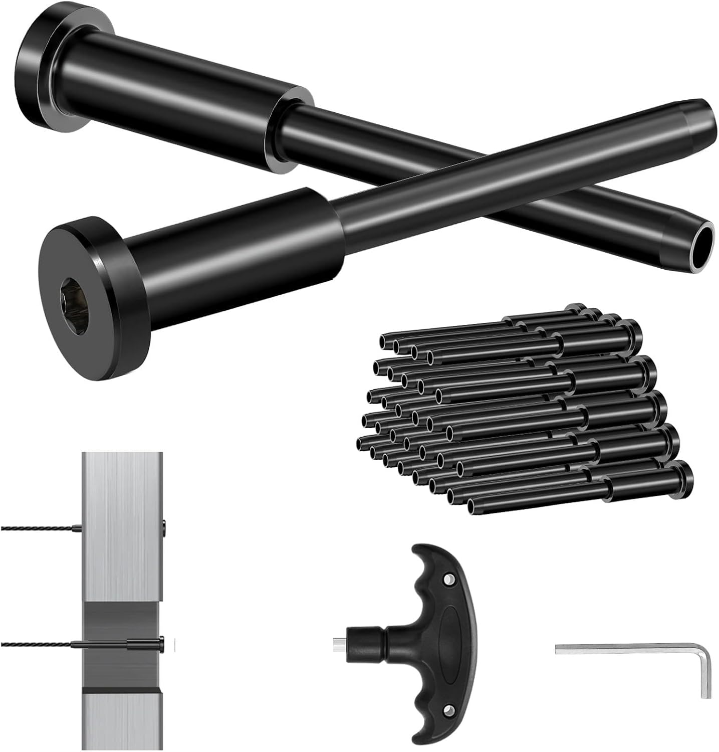 70 Pack Cable Railing Kit T316 Acero Inox 1/8"