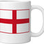 Taza cerámica con bandera inglesa en blanco