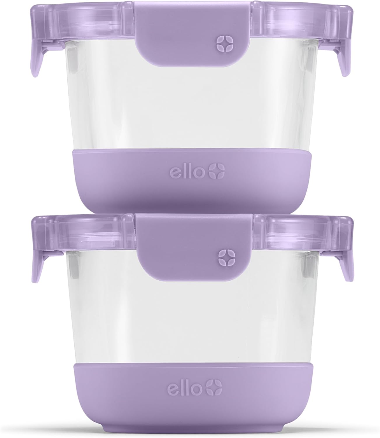 Juego de 2 tazas Duraglass Refresh de vidrio con funda de silicona y tapas sin BPA
