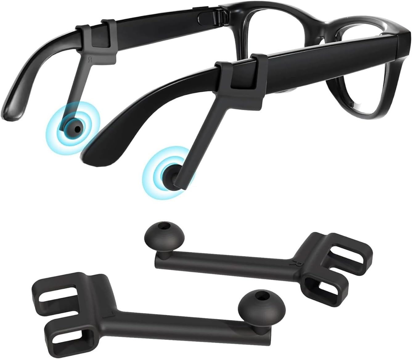Auricular privado para gafas con tubo silicona antifugas