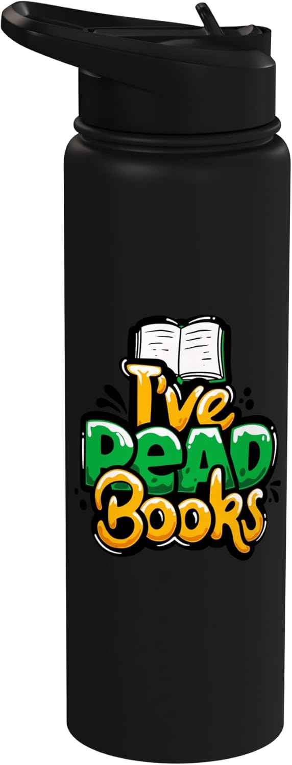 Botella de agua aislada de acero inoxidable I've Read Books