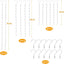 Set 12 ganchos techo con cadena para comederos y luces