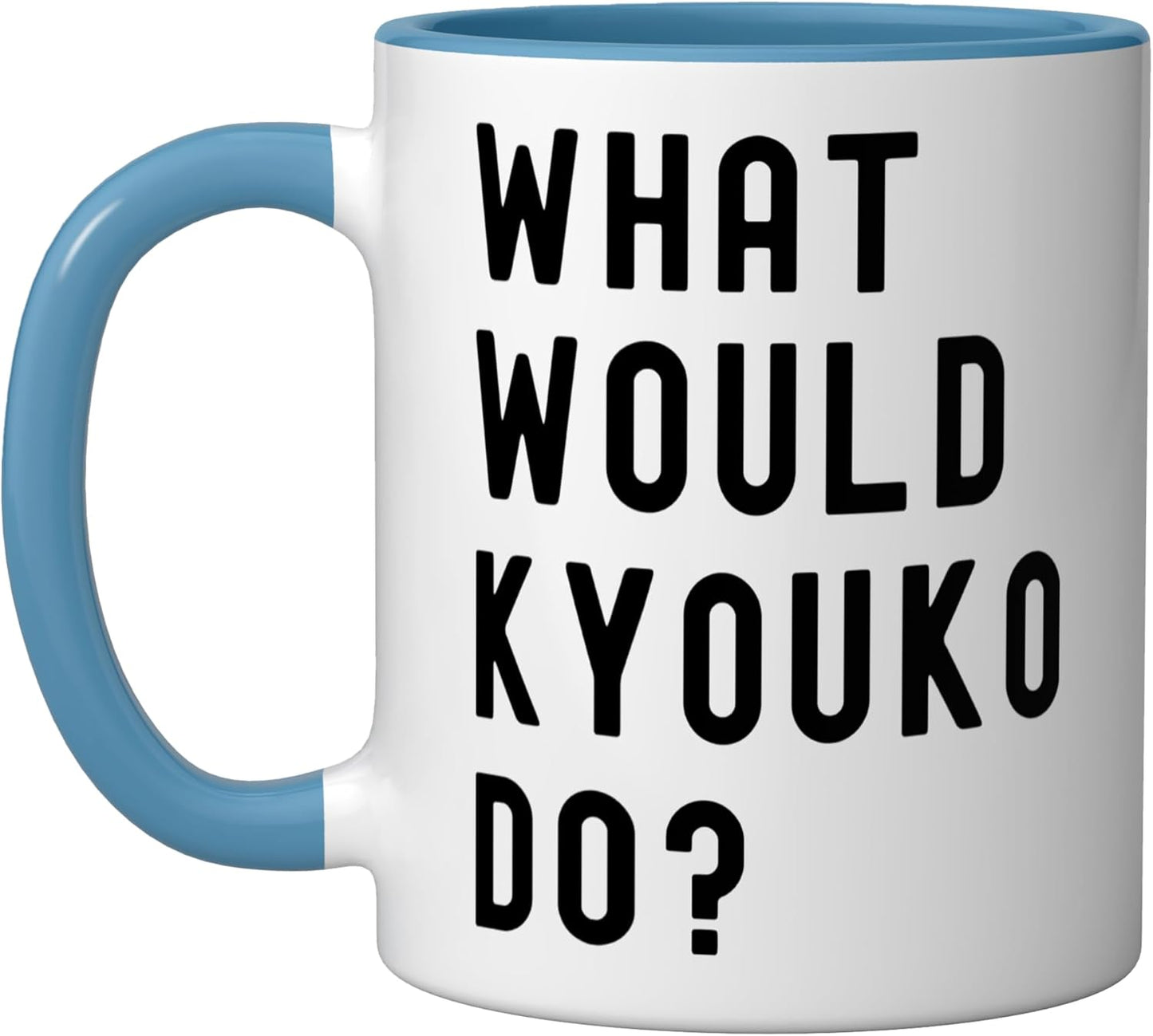 Taza cerámica What Would Kyouko Do? Azul/Blanco