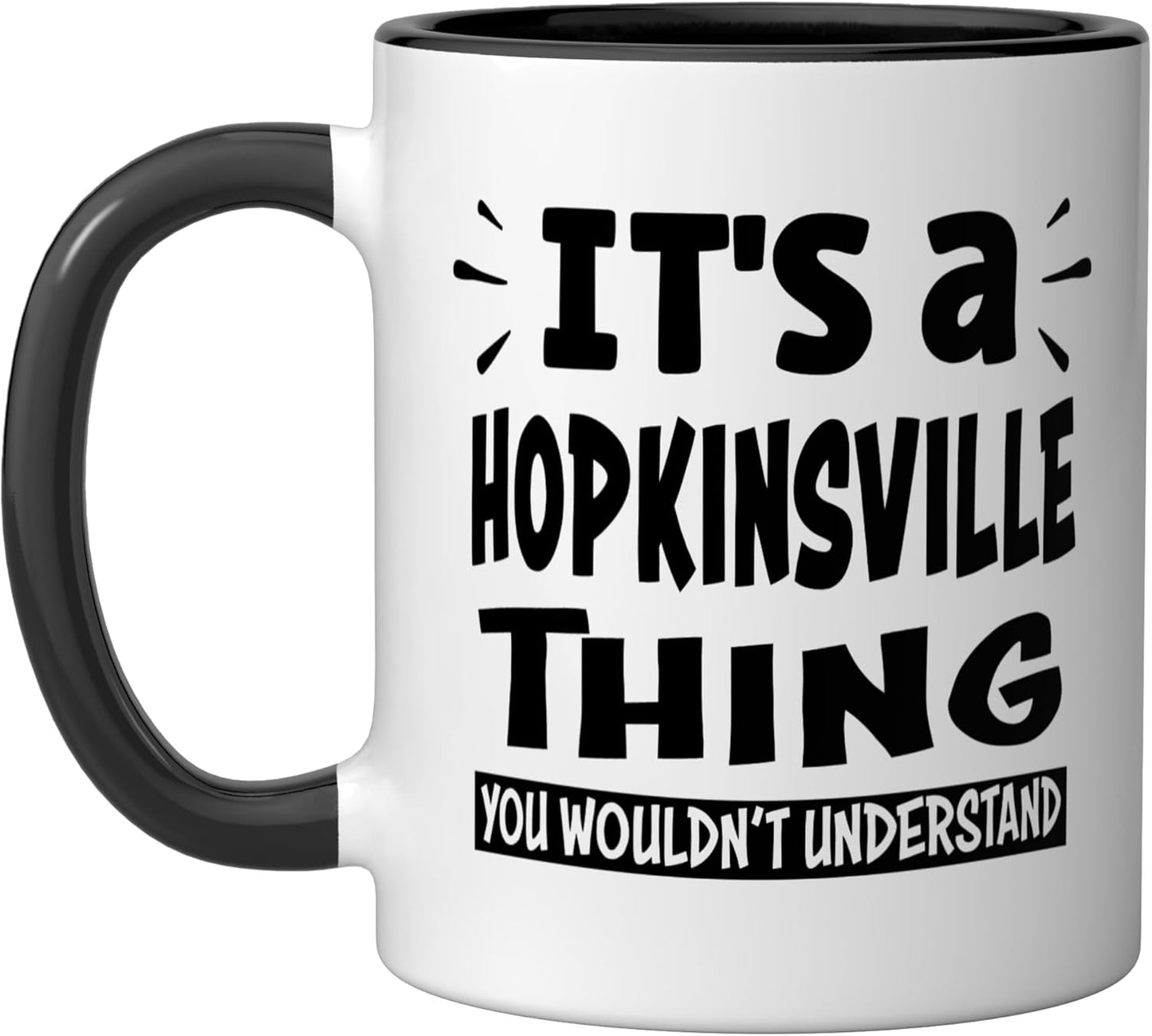 Taza cerámica Hopkinsville Lovers Thing You Wouldn't Understand negra/blanca