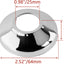 20 Pzas Placa Escutcheon Acero Inox para Baño 2.52pulg