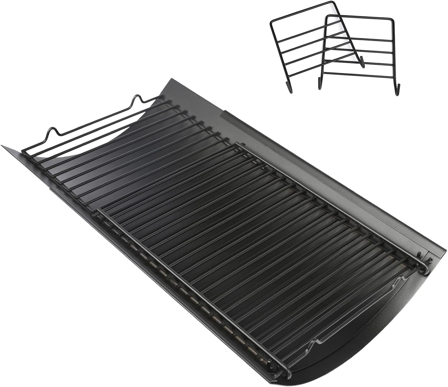 Bandeja cenizas ajustable 23-35pulg para parrilla carbón