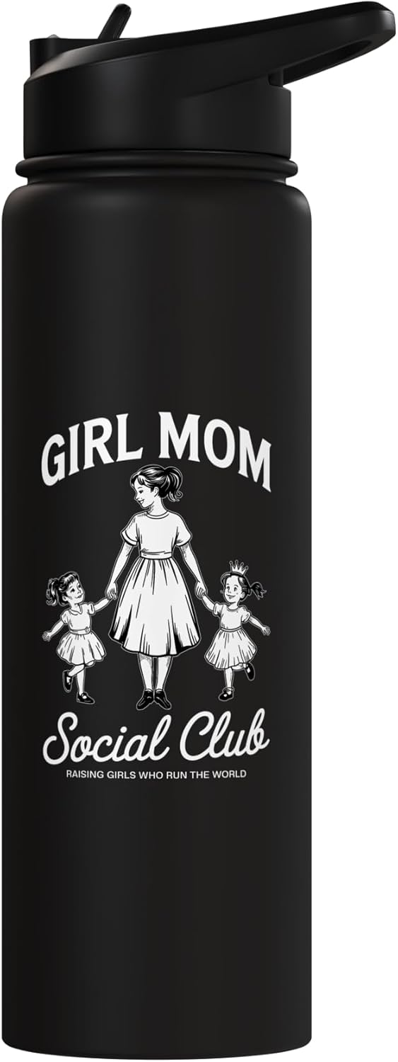 Botella de agua acero inoxidable para mamá de hijas