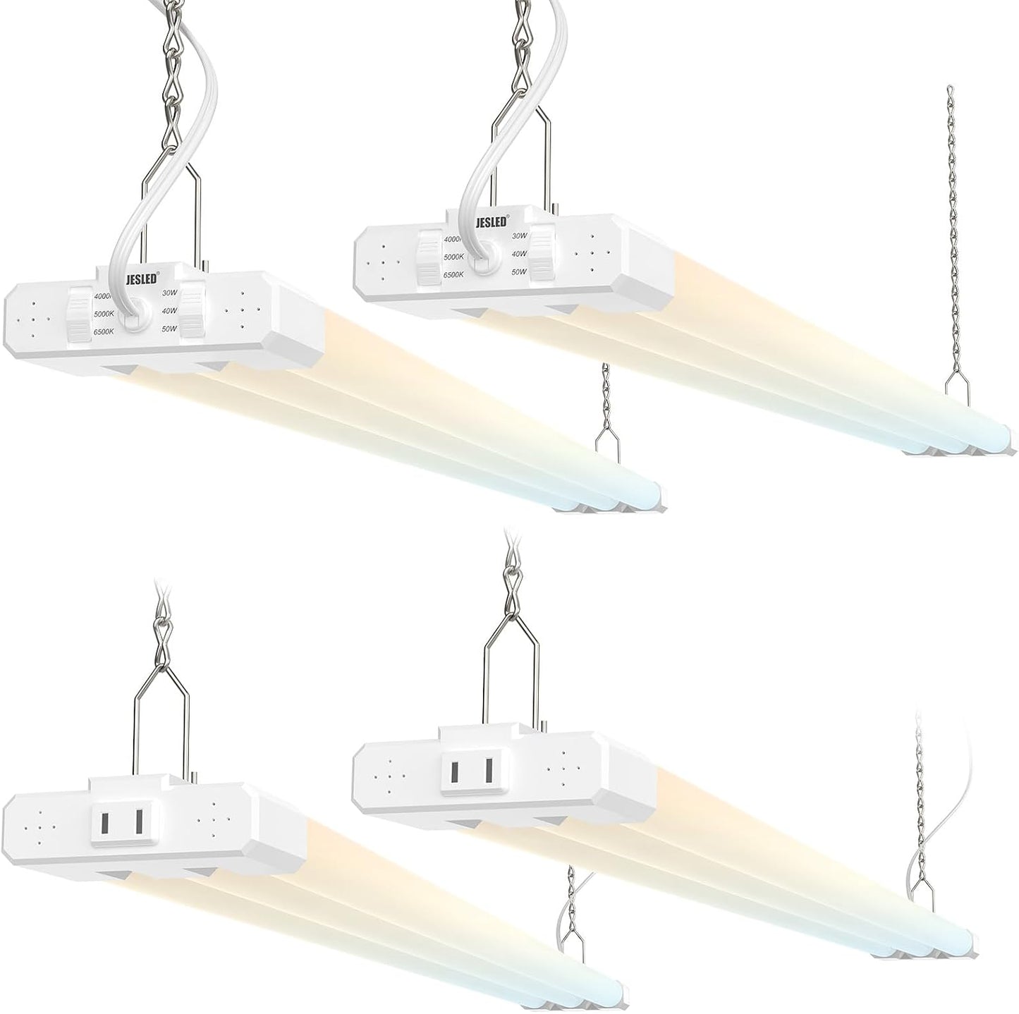 Luces LED tienda 4ft 3CCT 30-50W 7500lm enlazable garaje