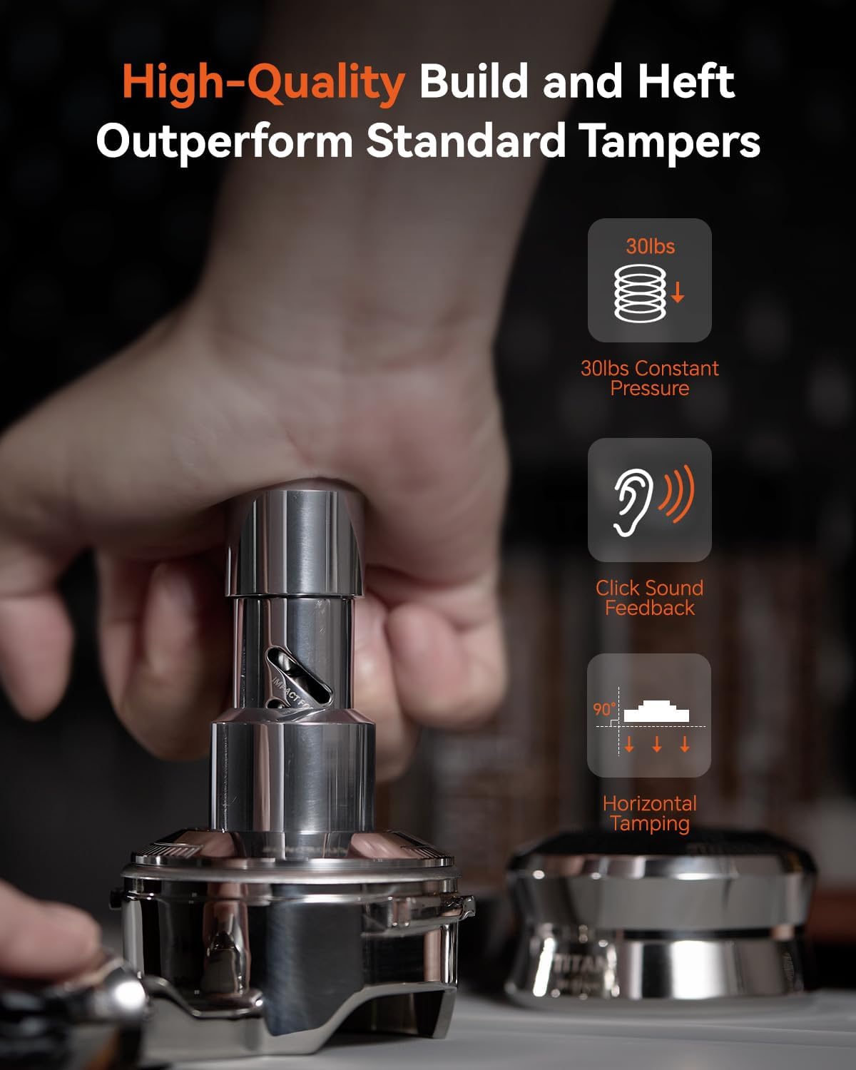 Distribuidor gravedad para espresso 2.297in