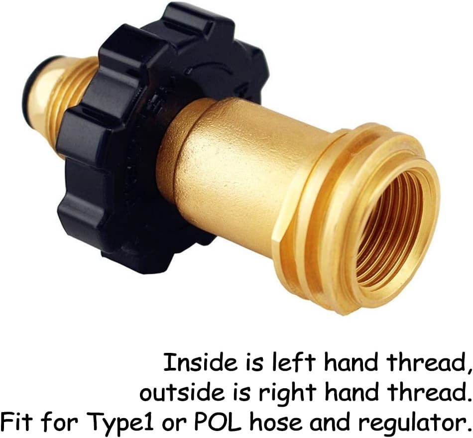 Adaptador tanque propano latón llave POL a QCC1/Type1