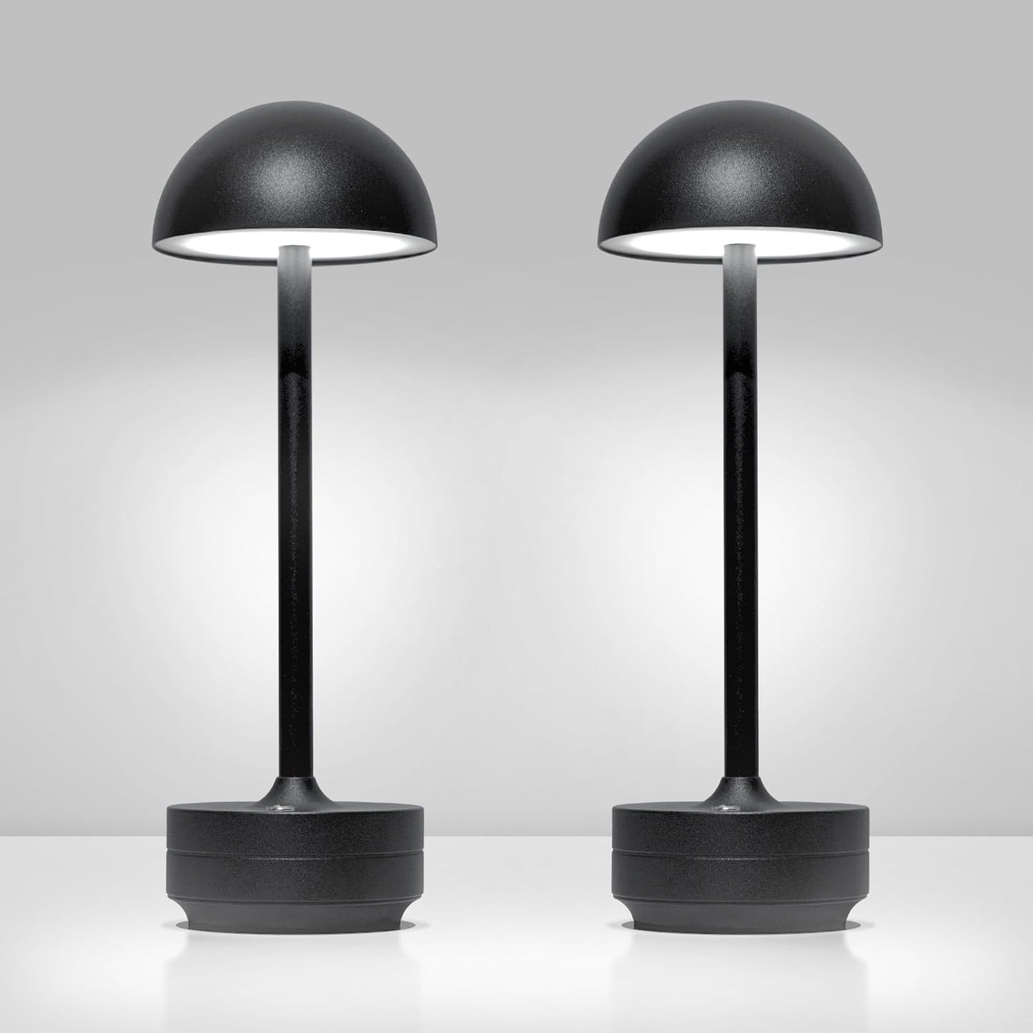 2 Lámparas Mesa Inalámbricas LED 5000mAh Portátiles para Patio