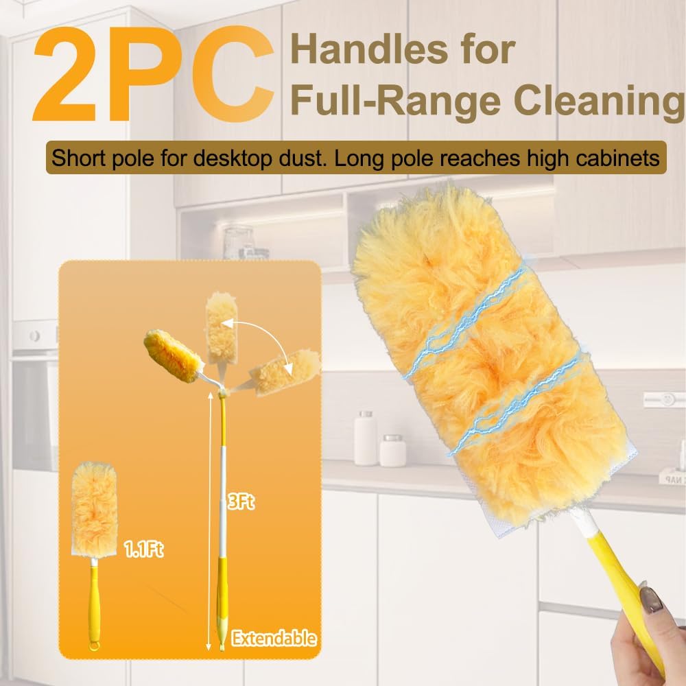 50 Pzas Dusters Refill para Limpieza Muebles Ventilador