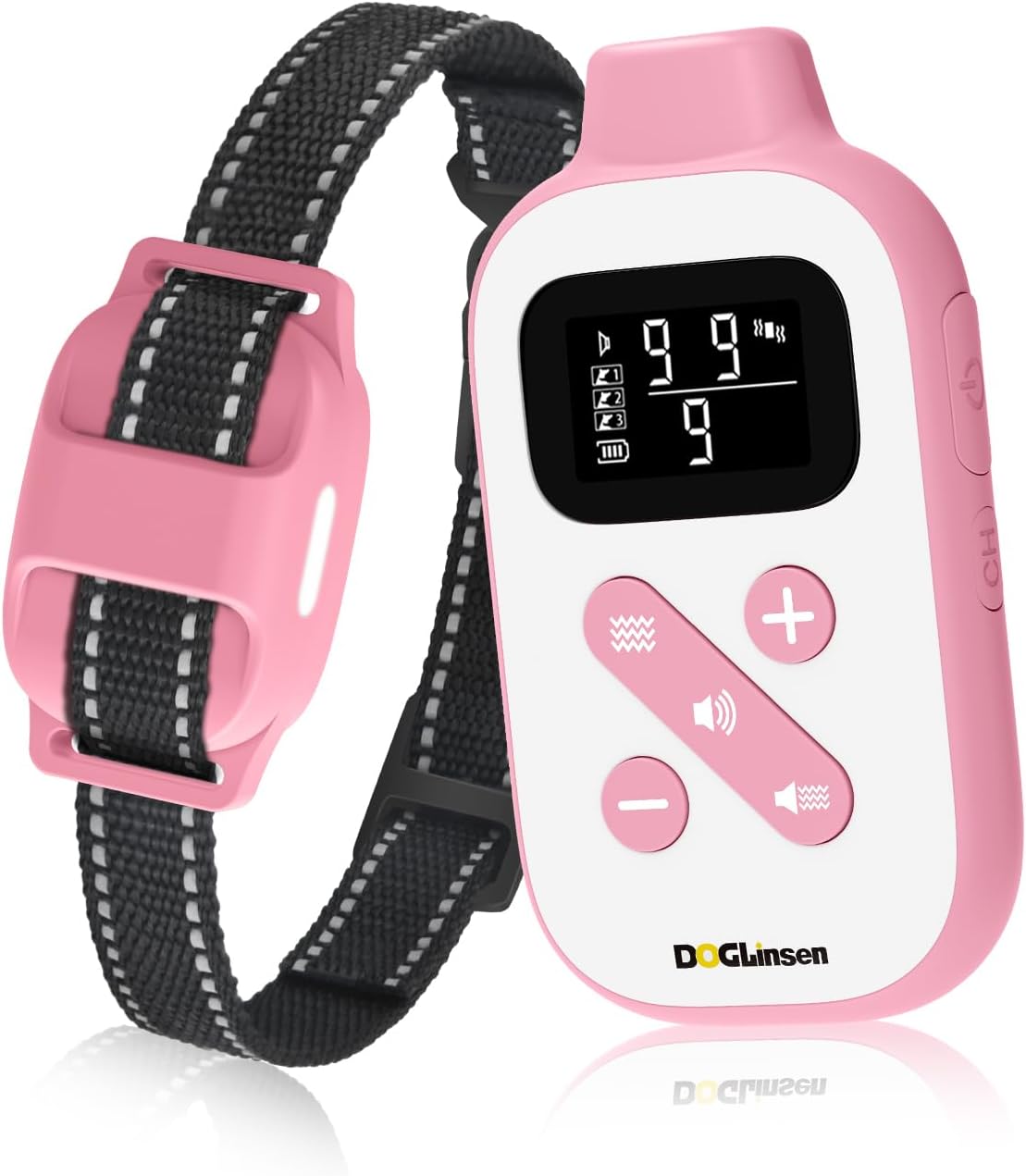 Collar vibrante perro control remoto 2800pies sin puntas negro