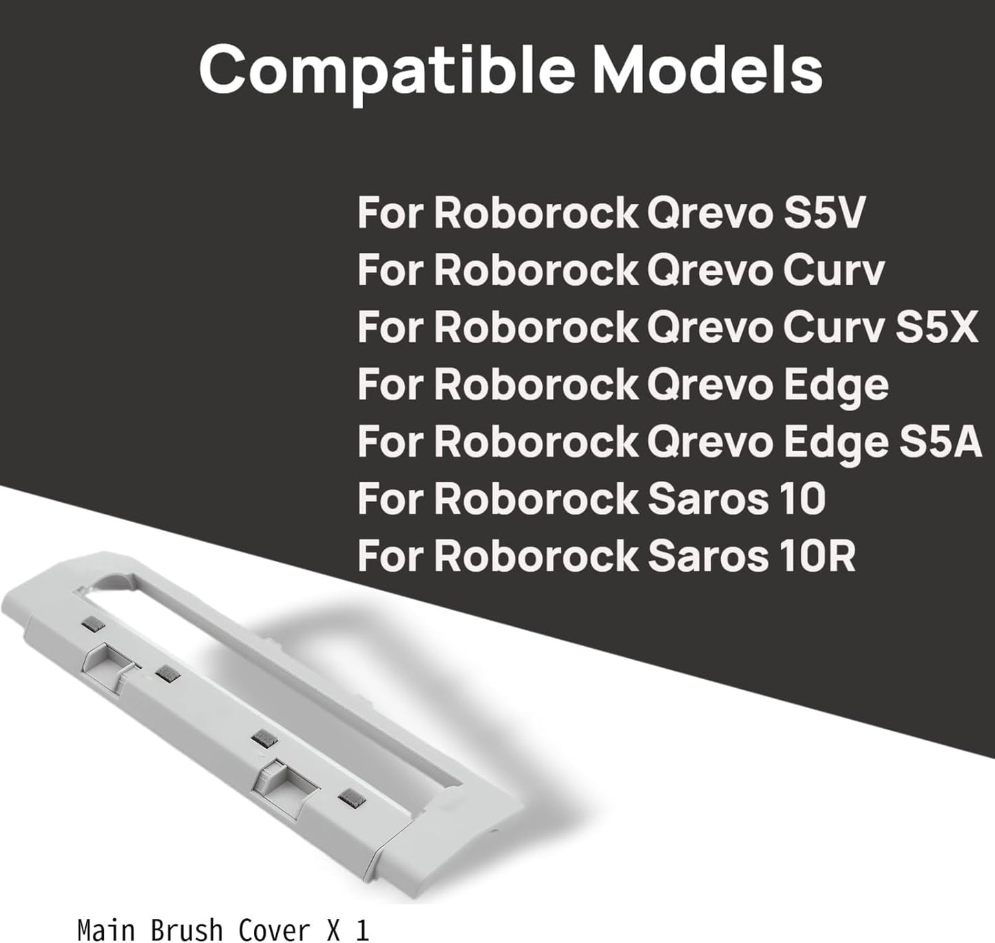 Cubierta cepillo robot aspirador Roborock Qrevo Saros