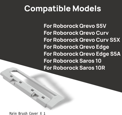 Cubierta cepillo robot aspirador Roborock Qrevo Saros